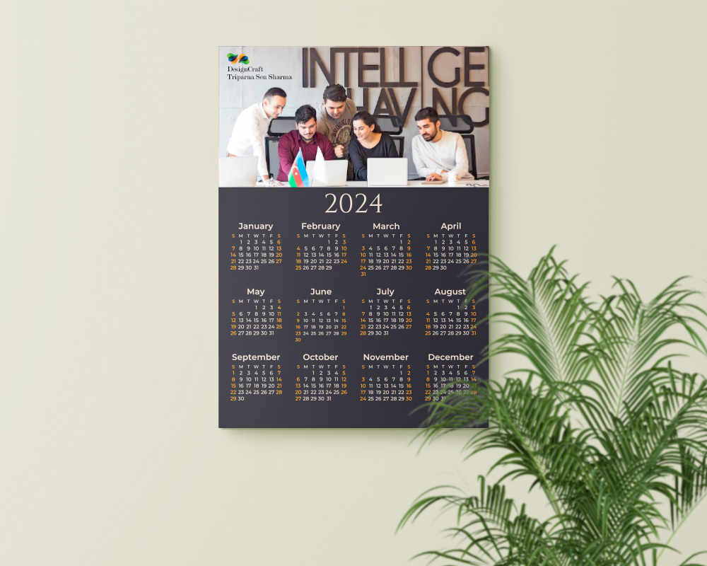 Custom Calendar Printing 2025 Bulk Personalized Wall & Desk Calendar