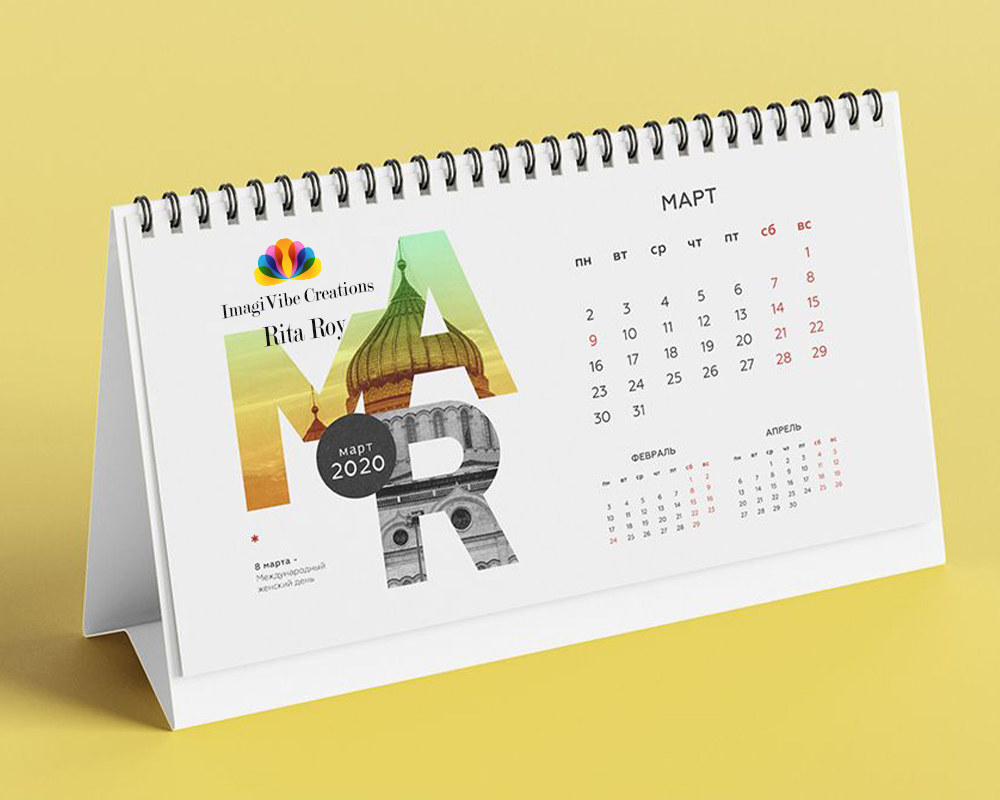 Custom Calendar Printing 2025 Bulk Personalized Wall & Desk Calendar