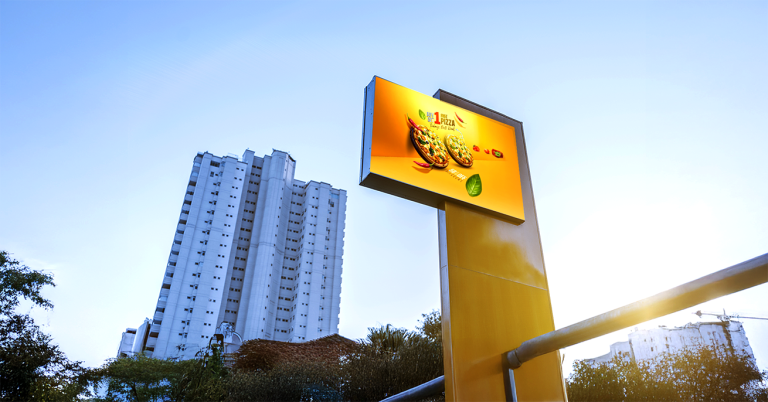 Outdoor Hoding Design Simpal Hoarding Graphic Signage for Outdoor Advertising & Branding