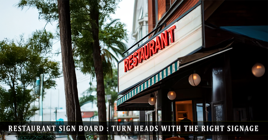 Restaurant Name Board