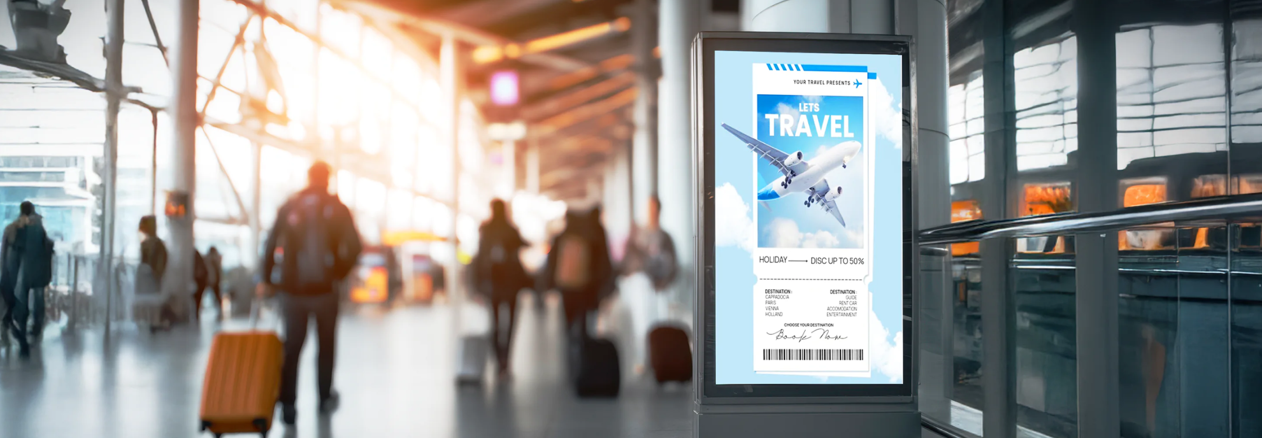 Airport Digital Display Signage