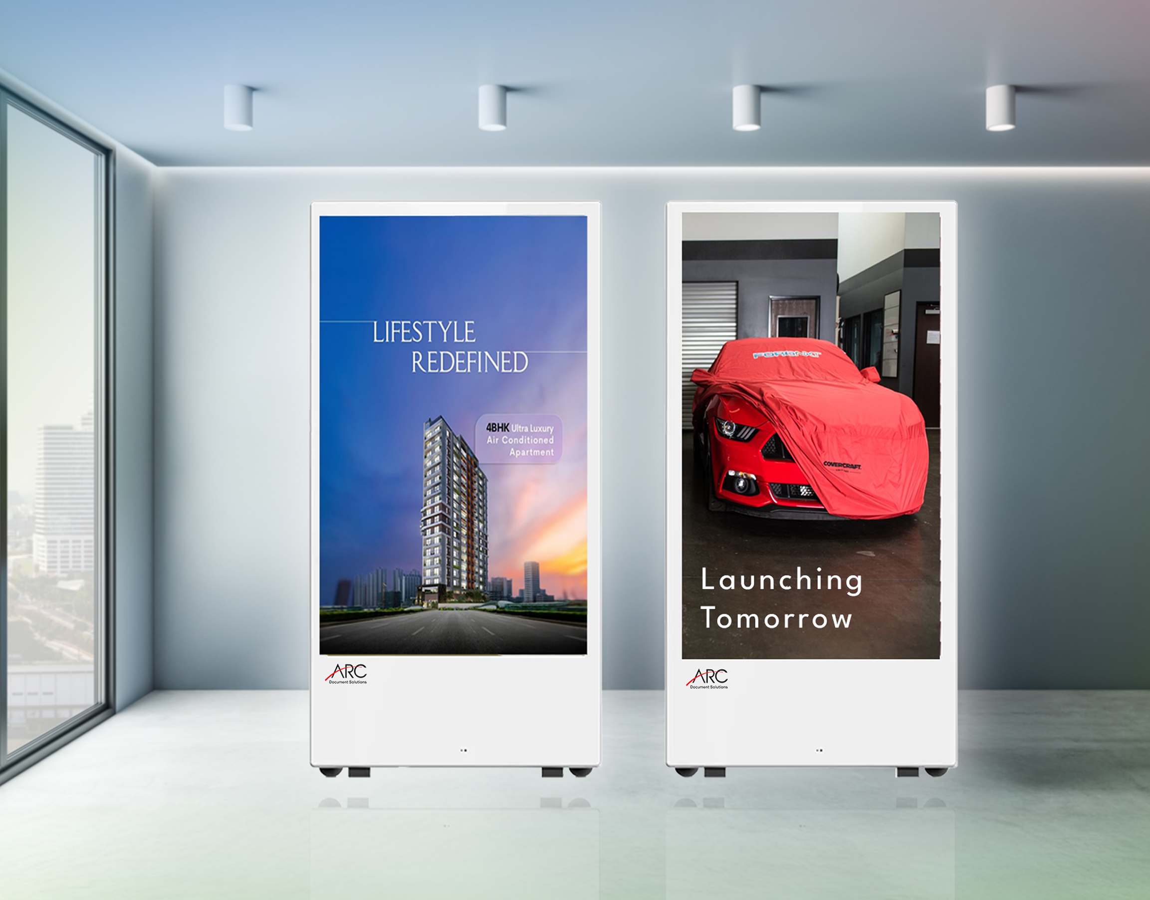 Double Sided Digital Display