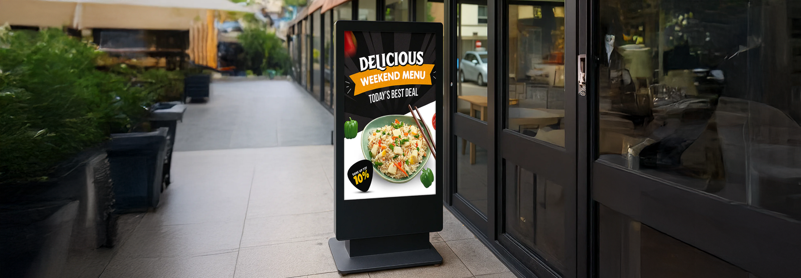 Freestanding Digital Display