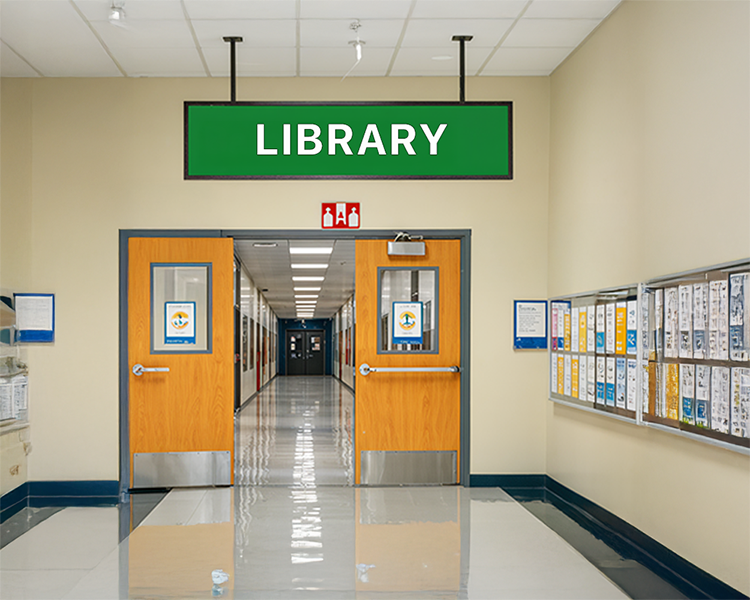 Library Sign Board