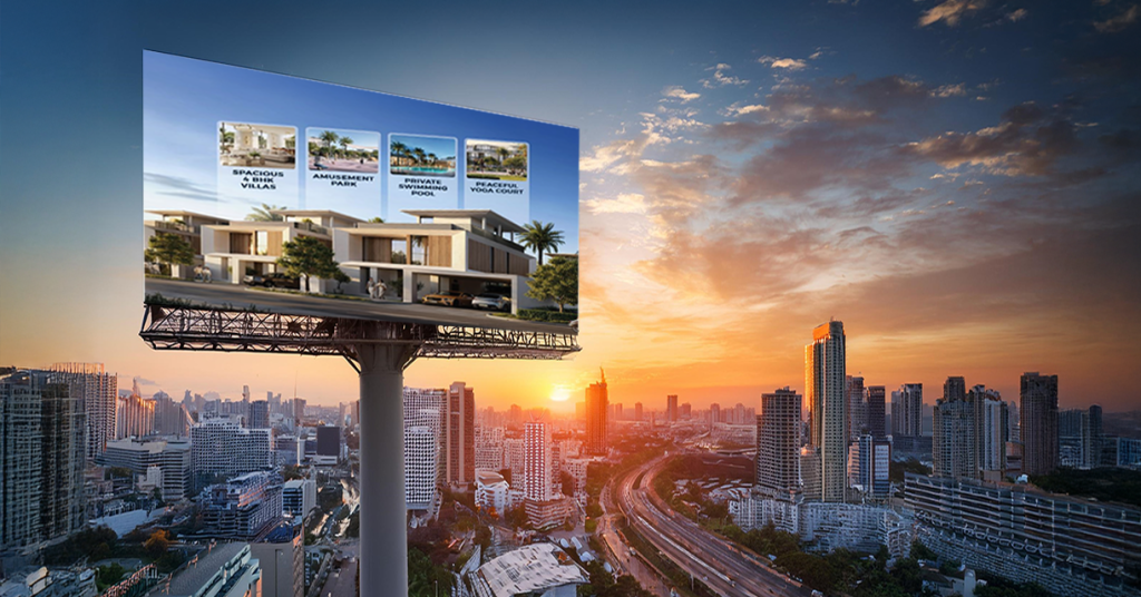 Large format hoarding design