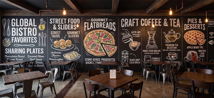 3D Wall Stickers for Restaurant