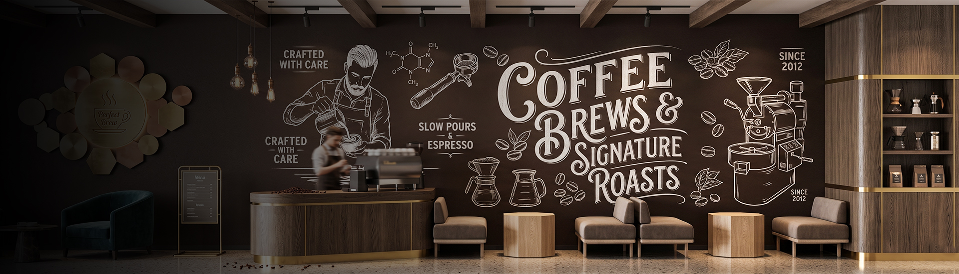 Coffee Shop Wall Decals Bangalore