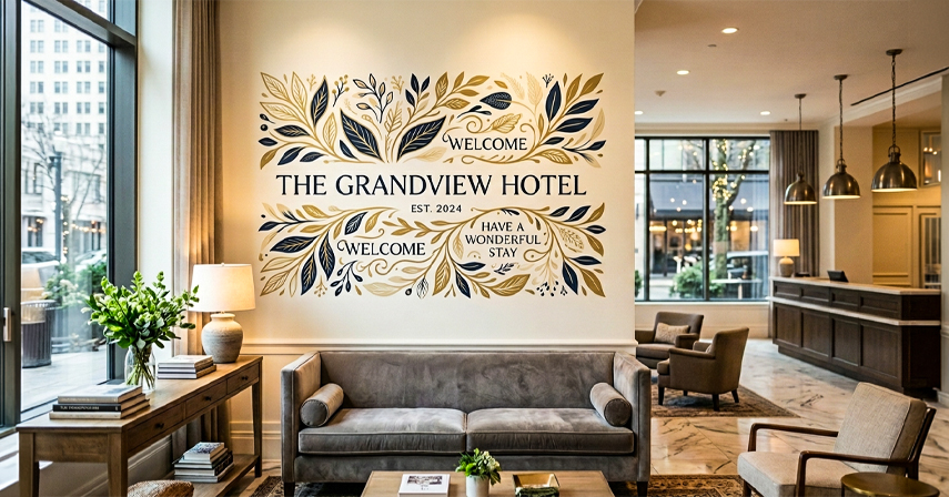 Custom Hotel Sticker