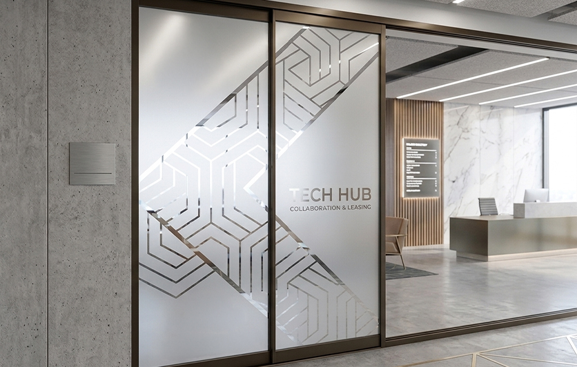 Office Door Branding