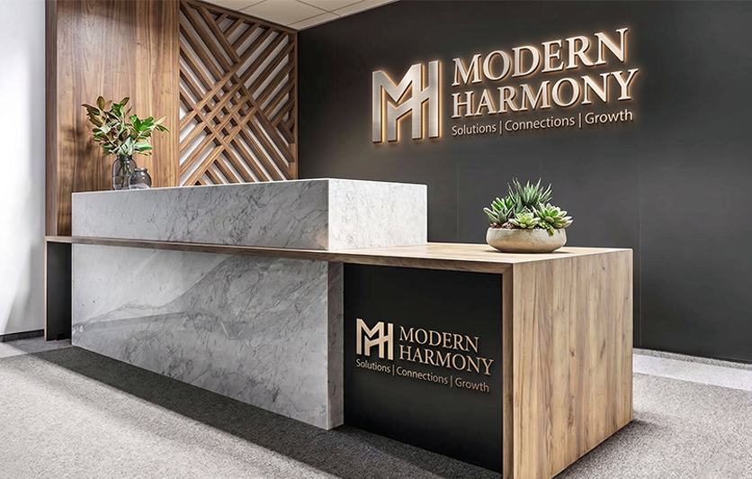 Office Reception Branding