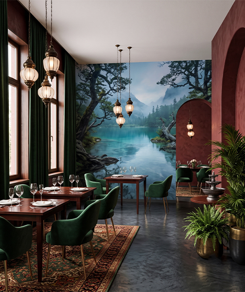 Restaurant Wall Murals Chennai