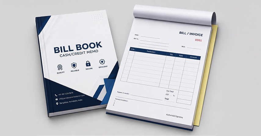 Bill Book Printing Chennai