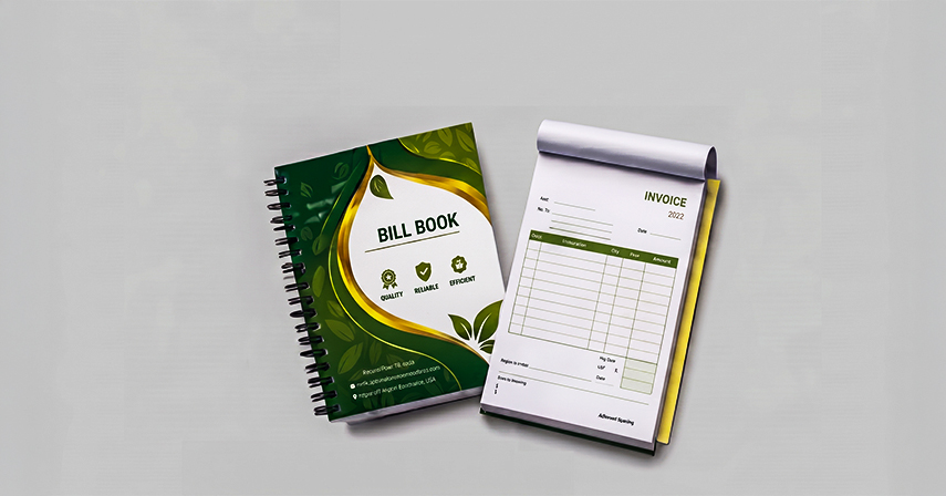 Bill Book Printing Design