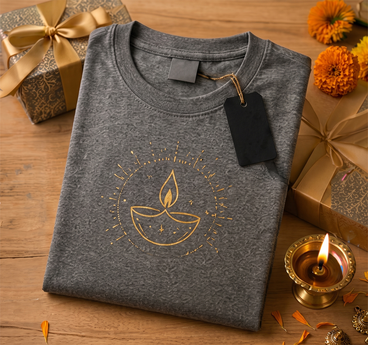 Diwali T-Shirt Printing Corporate Gifts