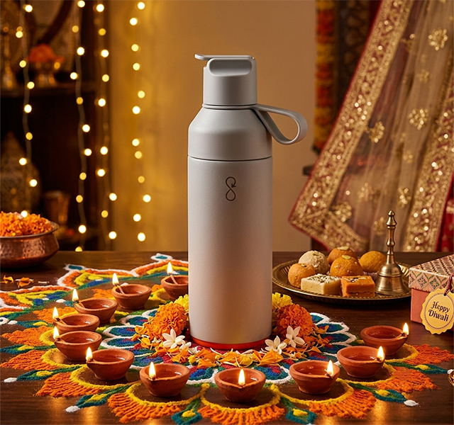 Diwali Water Bottle with Logo