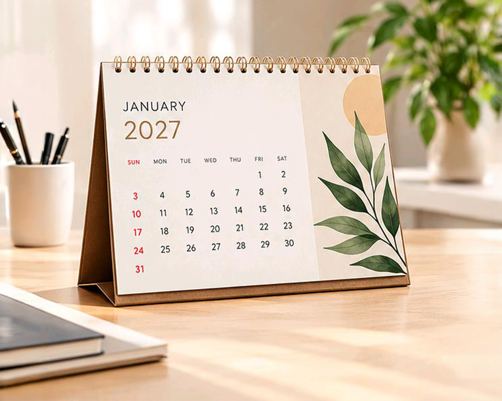 New Year Calendar Kerala