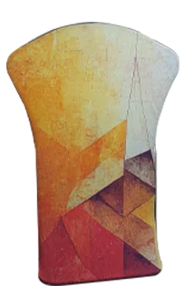 T shaped standee