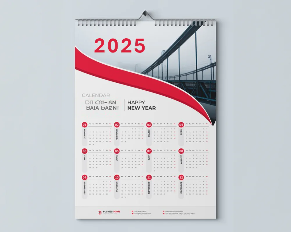 calendar printing 2025