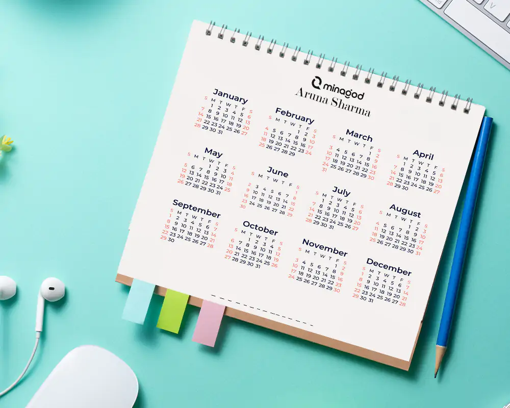 Custom Desk Calendar