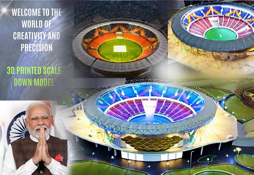 Narendra Modi Stadium 3D Scale Down Model