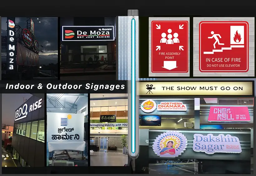 Custom Signages Design by ARC India: Indoor and Outdoor Signage Solutions