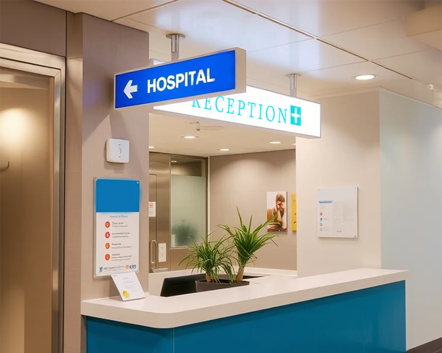 Sign Board in Hospital