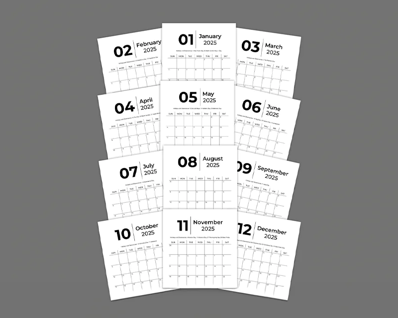 Calendars with Pocket