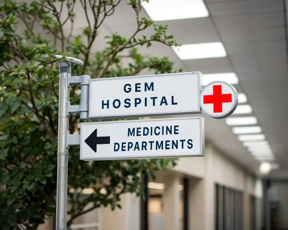 Hospital Sign Board