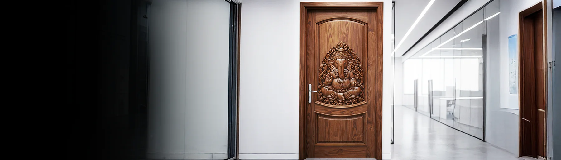 CNC Wood Door Carving