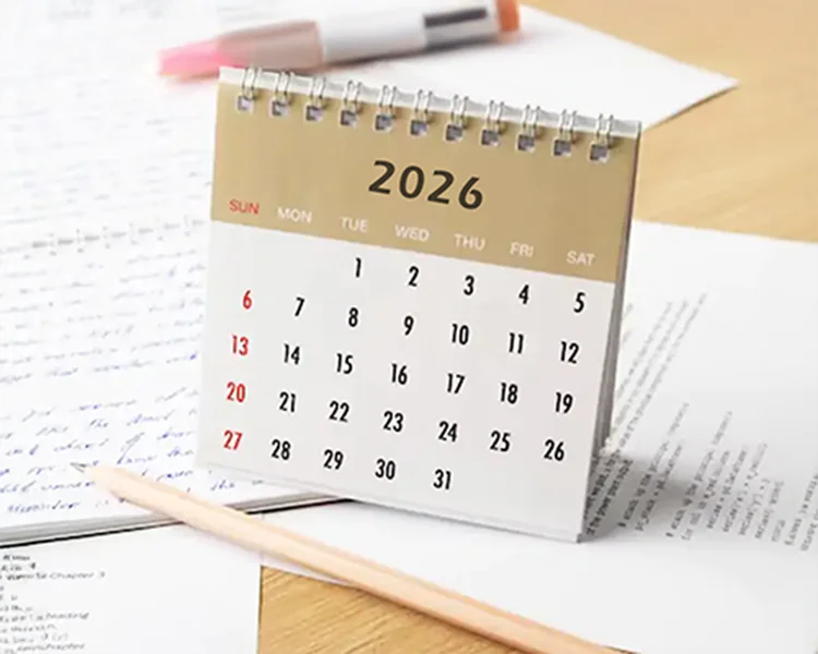 2026 Calendar Printing Bangalore