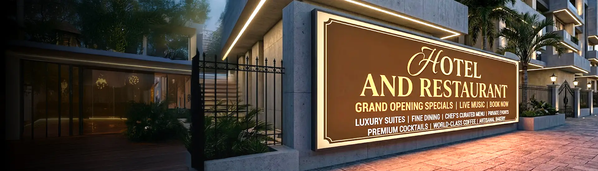 Glow Signage Board