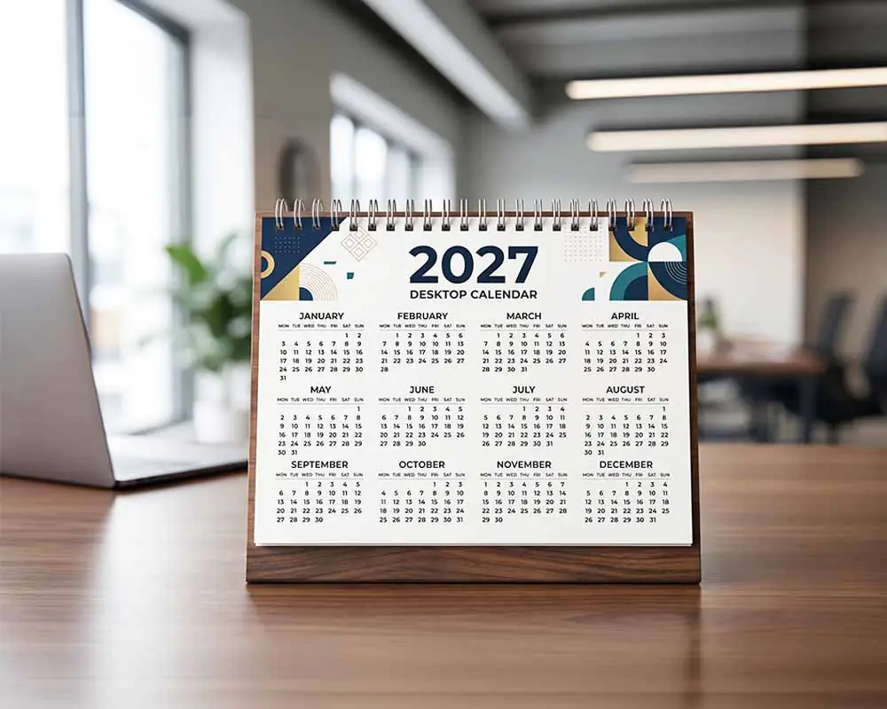 Desktop Calendar Printing